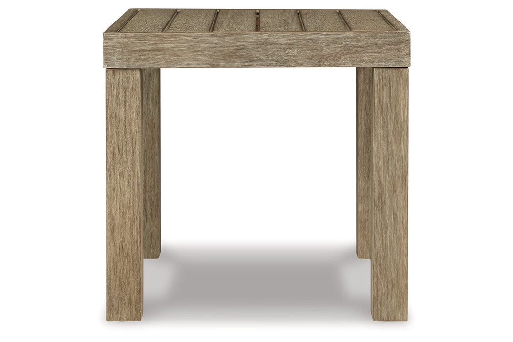 Silo Point Brown Outdoor End Table - P804-702 - Vega Furniture