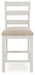 Skempton White/Light 7-Piece Brown Counter Height Set - D394-423 - Vega Furniture