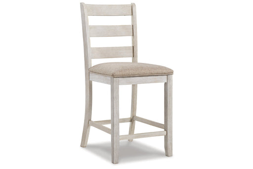 Skempton White/Light Brown Counter Height Chair, Set of 2 - D394-124 - Vega Furniture