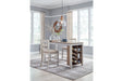 Skempton White/Light Brown Counter Height Dining Table - D394-32 - Vega Furniture