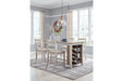 Skempton White/Light Brown Counter Height Dining Table - D394-32 - Vega Furniture