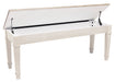 Skempton White/Light Brown Rectangular Dining Set - SET | D394-25 | D394-01(2) - Vega Furniture