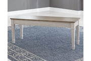 Skempton White/Light Brown Storage Bench - D394-00 - Vega Furniture