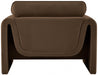 Sloan Velvet Chair Brown - 199Brown-C - Vega Furniture
