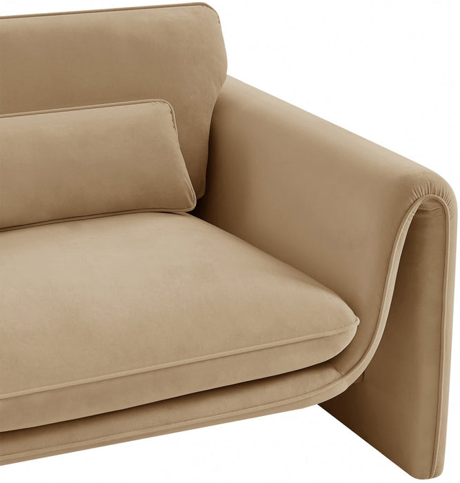 Sloan Velvet Chair Camel - 199Camel-C - Vega Furniture