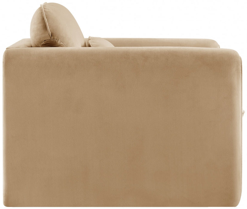 Sloan Velvet Chair Camel - 199Camel-C - Vega Furniture