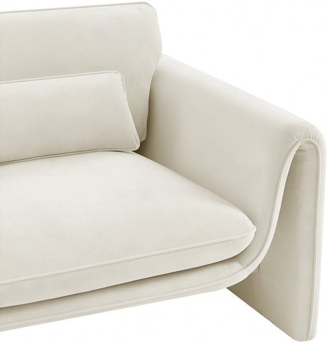 Sloan Velvet Chair Cream - 199Cream-C - Vega Furniture