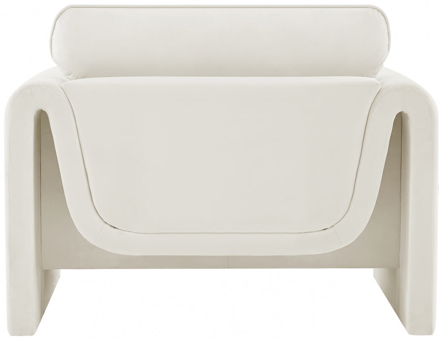 Sloan Velvet Chair Cream - 199Cream-C - Vega Furniture