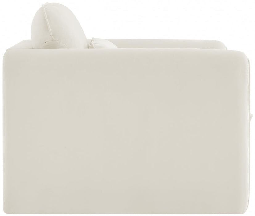 Sloan Velvet Chair Cream - 199Cream-C - Vega Furniture