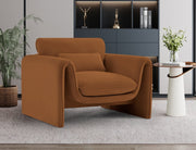 Sloan Velvet Chair Saddle - 199Saddle-C - Vega Furniture