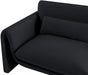 Sloan Velvet Loveseat Black - 199Black-L - Vega Furniture