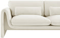 Sloan Velvet Loveseat Cream - 199Cream-L - Vega Furniture