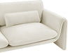 Sloan Velvet Loveseat Cream - 199Cream-L - Vega Furniture