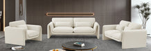 Sloan Velvet Loveseat Cream - 199Cream-L - Vega Furniture