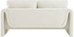 Sloan Velvet Loveseat Cream - 199Cream-L - Vega Furniture