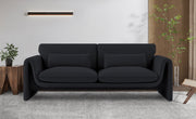 Sloan Velvet Sofa Black - 199Black-S - Vega Furniture