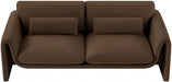 Sloan Velvet Sofa Brown - 199Brown-S - Vega Furniture