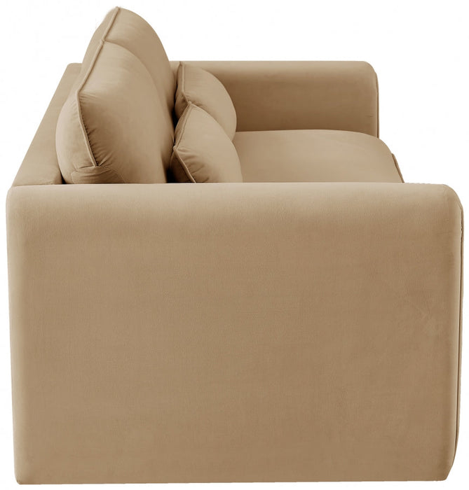 Sloan Velvet Sofa Camel - 199Camel-S - Vega Furniture