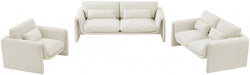 Sloan Velvet Sofa Cream - 199Cream-S - Vega Furniture