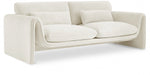 Sloan Velvet Sofa Cream - 199Cream-S - Vega Furniture