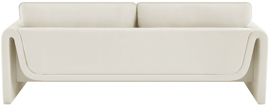 Sloan Velvet Sofa Cream - 199Cream-S - Vega Furniture