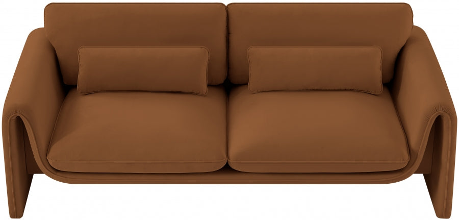 Sloan Velvet Sofa Saddle - 199Saddle-S - Vega Furniture