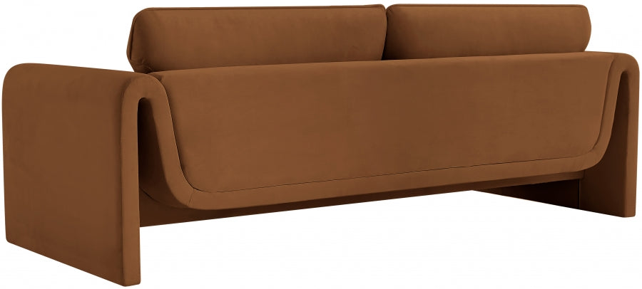 Sloan Velvet Sofa Saddle - 199Saddle-S - Vega Furniture