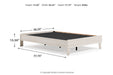 Socalle Light Natural Full Platform Bed - EB1864-112 - Vega Furniture