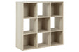 Socalle Light Natural Nine Cube Organizer - EA1864-3X3 - Vega Furniture