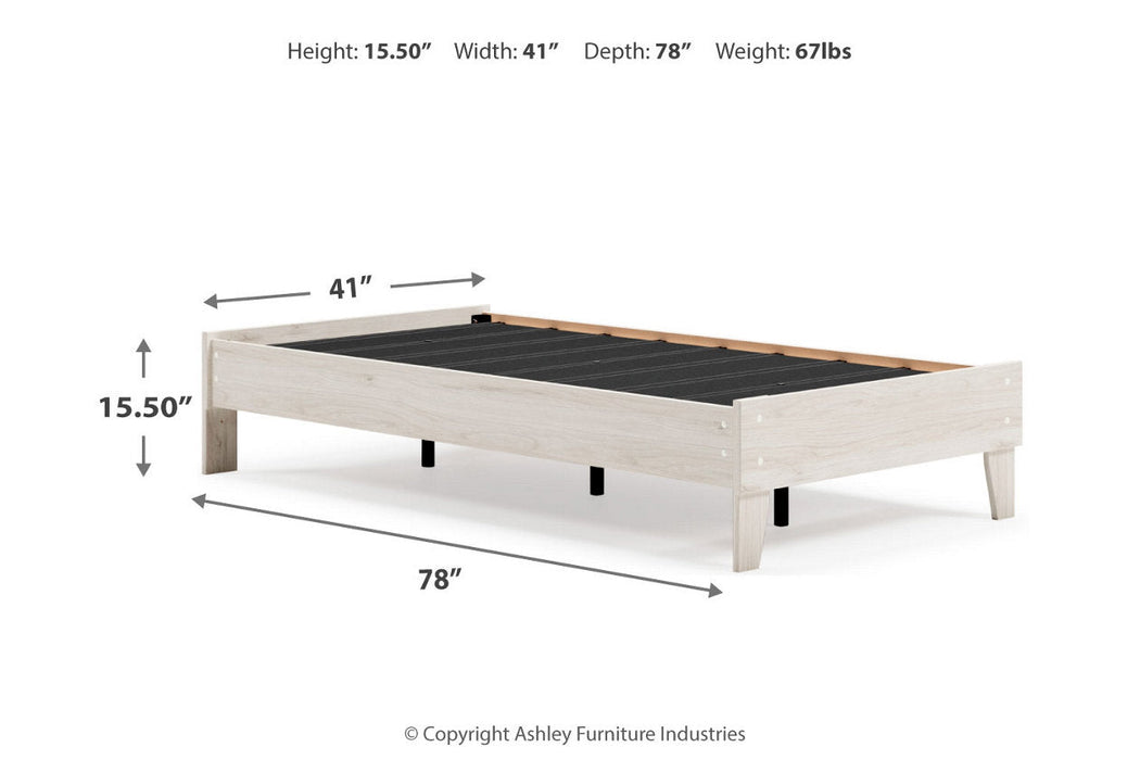 Socalle Light Natural Twin Platform Bed - EB1864-111 - Vega Furniture