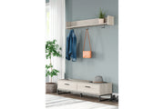 Socalle Natural Bench with Coat Rack - SET | EA1864-150 | EA1864-151 - Vega Furniture