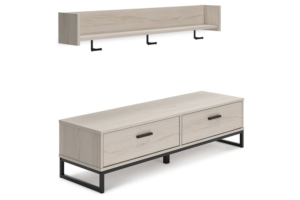 Socalle Natural Bench with Coat Rack - SET | EA1864-150 | EA1864-151 - Vega Furniture