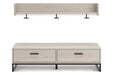 Socalle Natural Bench with Coat Rack - SET | EA1864-150 | EA1864-151 - Vega Furniture