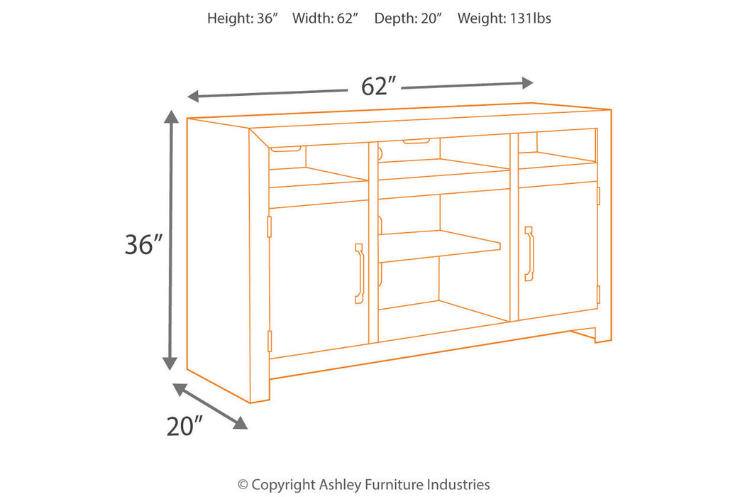 Sommerford Brown 62" TV Stand - W775-48 - Vega Furniture