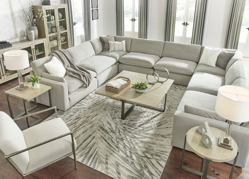 Sophie Gray 8-Piece Sectional - SET | 1570564 | 1570565 | 1570577(2) | 1570546(4) | 1570508 - Vega Furniture