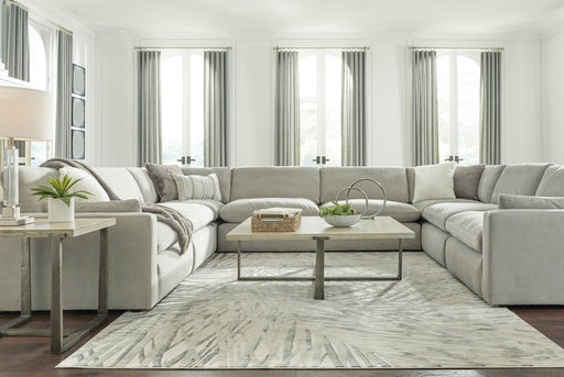 Sophie Gray 8-Piece Sectional - SET | 1570564 | 1570565 | 1570577(2) | 1570546(4) | 1570508 - Vega Furniture