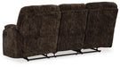 Soundwave Chocolate Reclining Sofa with Drop Down Table - 7450289 - Vega Furniture