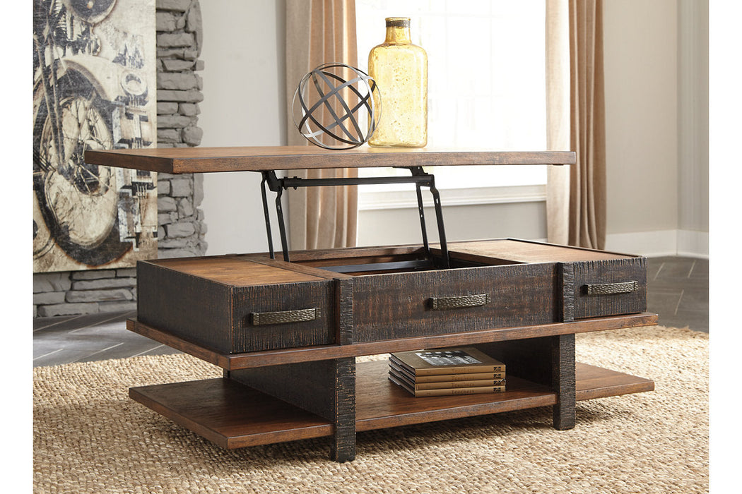 Stanah Two-tone Coffee Table with Lift Top - T892-9 - Vega Furniture