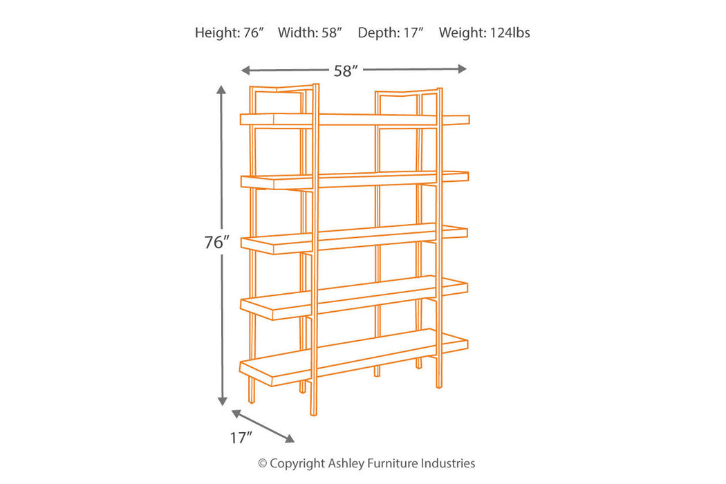 Starmore Brown 76" Bookcase - H633-70 - Vega Furniture