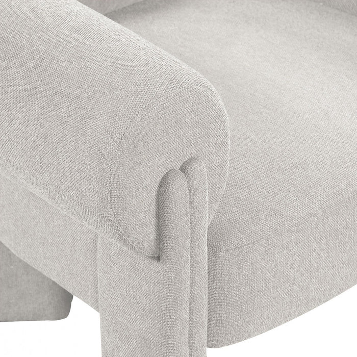 Stefano Polyester Fabric Accent Chair Beige - 482Beige - Vega Furniture