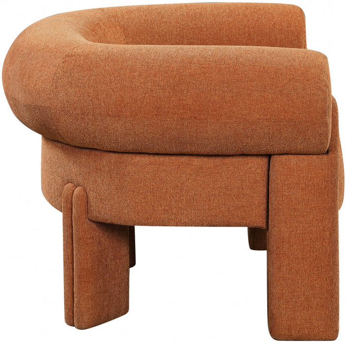 Stefano Polyester Fabric Accent Chair Cognac - 482Cognac - Vega Furniture