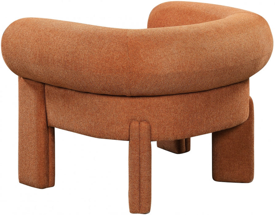 Stefano Polyester Fabric Accent Chair Cognac - 482Cognac - Vega Furniture