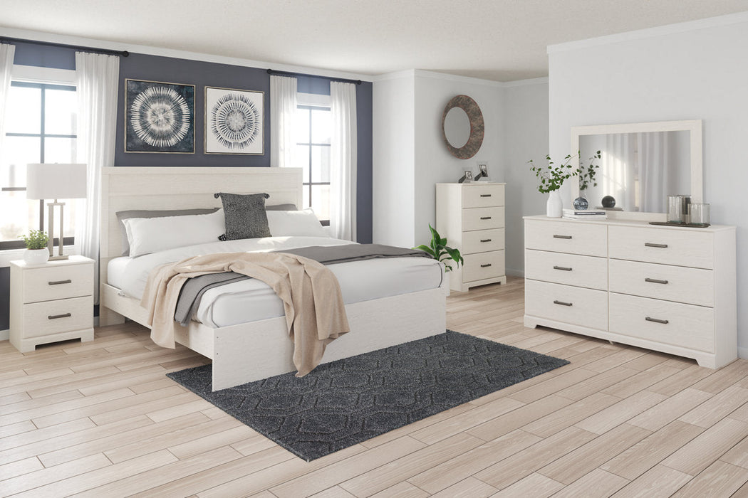 Stelsie White King Panel Bed - SET | B2588-72 | B2588-97 - Vega Furniture