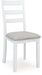 STONEHOLLOW White/Gray Dining Table and Chairs with Bench (Set of 6) - D382-325 - Vega Furniture