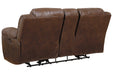 Stoneland Chocolate Power Reclining Loveseat with Console - 3990496 - Vega Furniture
