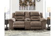 Stoneland Fossil Power Reclining Loveseat with Console - 3990596 - Vega Furniture