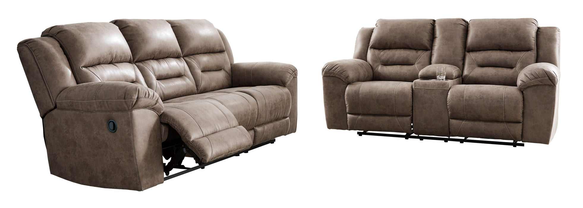 Stoneland Fossil Reclining Living Room Set - SET | 3990588 | 3990594 - Vega Furniture