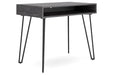 Strumford Charcoal/Black Home Office Desk - H449-110 - Vega Furniture