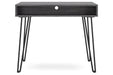 Strumford Charcoal/Black Home Office Desk - H449-110 - Vega Furniture