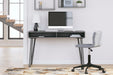 Strumford Charcoal/Black Home Office Desk - H449-114 - Vega Furniture